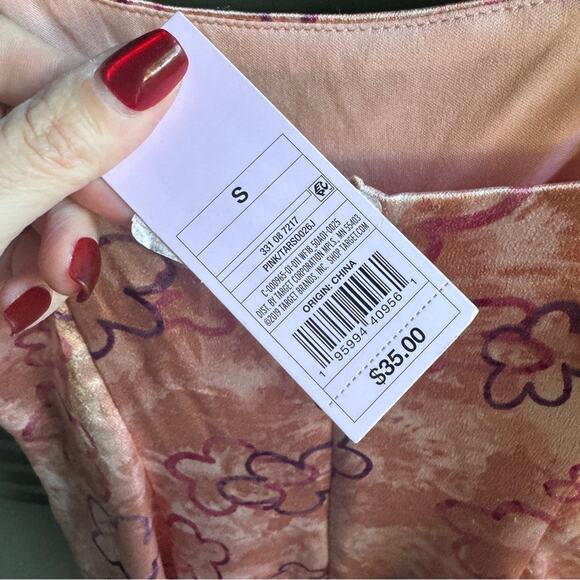 NEW Wild Fable Womens Top Notch Pink Floral Slip Dress - Picture 4 of 9